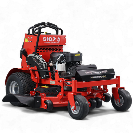 Kosiarka Stand on stojąca LEZARD S107 stojąca 24km Loncin 107cm zero turn zerowy promień skrętu