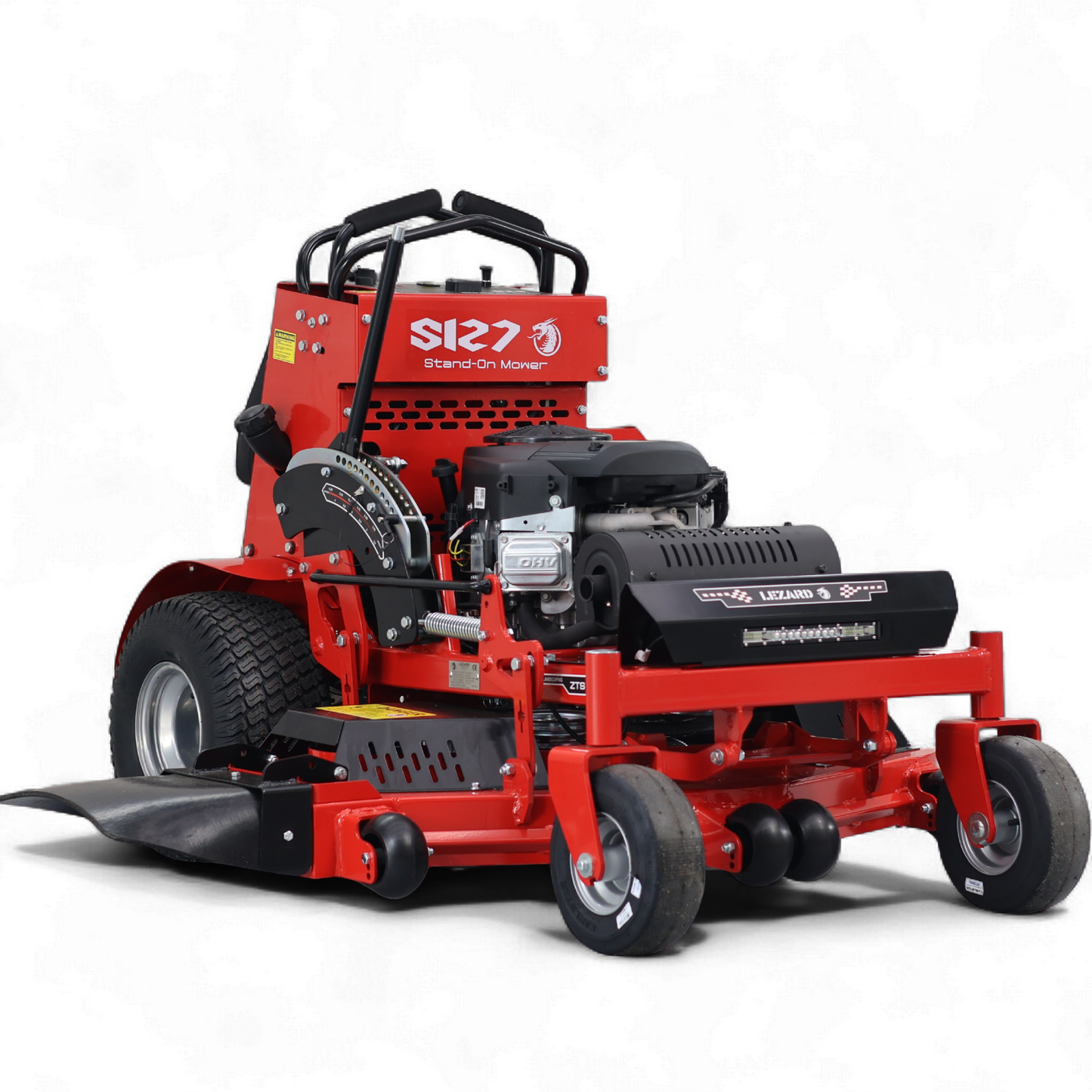 Kosiarka stojąca Stand on LEZARD S127 Briggs&Stratton 27KM 810cc 127cm zerowy promień skrętu zero turn komunalna profesjonalna