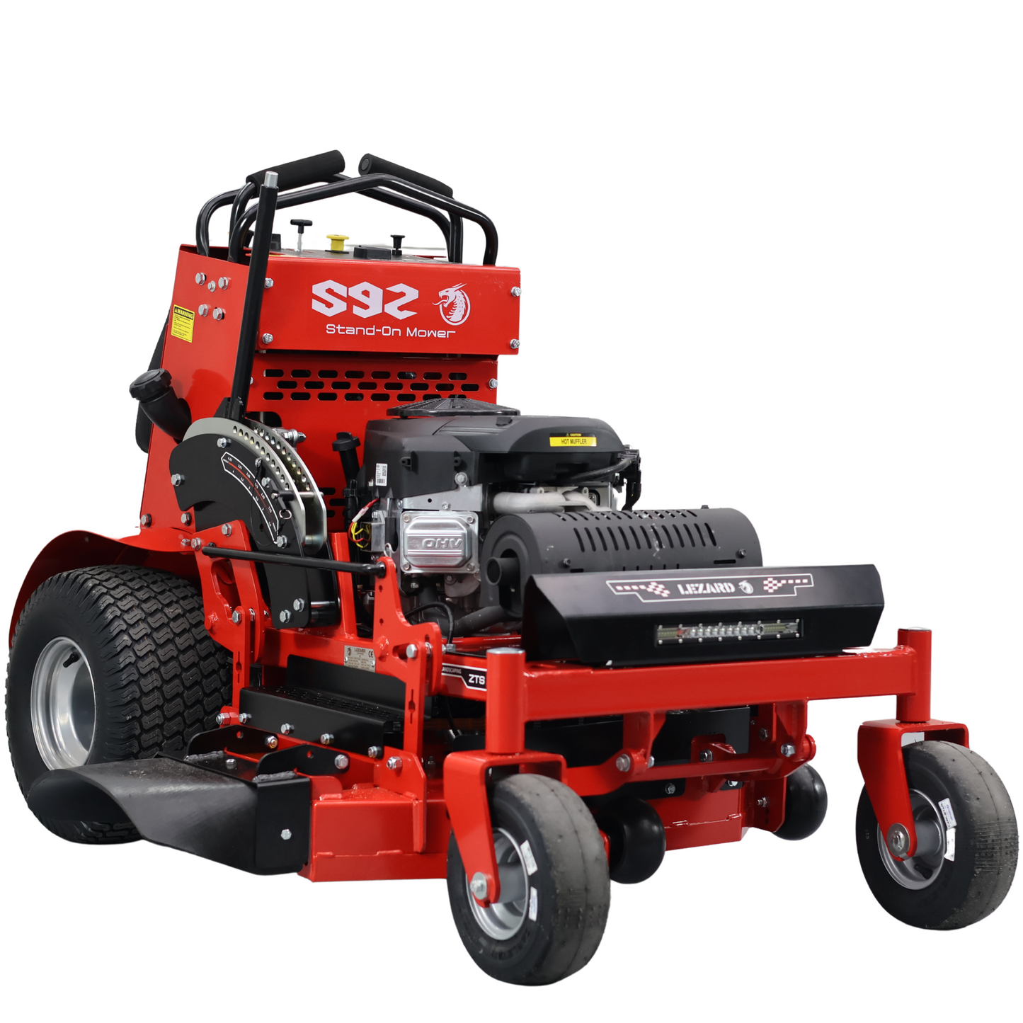 Tondeuse autoportée LEZARD S92 conducteur debout 27 cv Briggs&Stratton 92 cm rayon de braquage nul