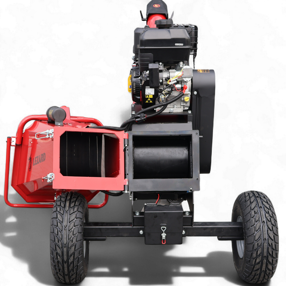 Rozdrabniacz do gałęzi LEZARD R15B 15cm średnica rębak bębnowy