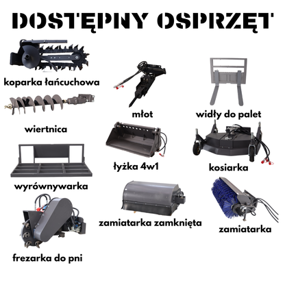 Nośnik narzędzi LEZARD KUBOTA DD4T teleskopowy ładowarka mini skid steer