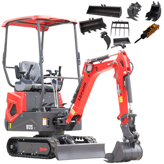 Koparka LEZARD K12S KUBOTA 1200kg minikoparka łyżka 0,02m3 DARMOWA DOSTAWA