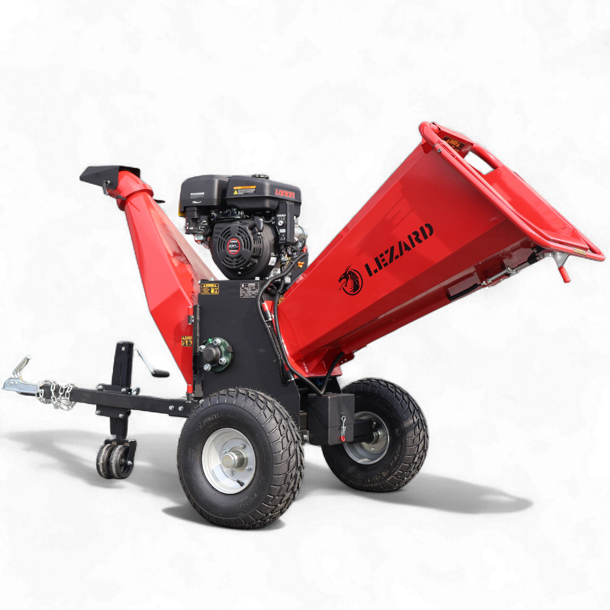 Rozdrabniacz do gałęzi LEZARD R15B 15cm średnica rębak bębnowy