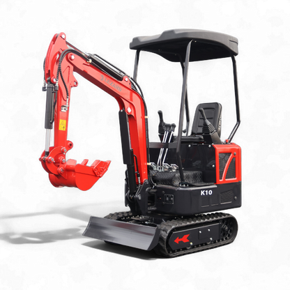 Koparka 1t LEZARD K10 joysticki, chłodnica oleju, ramię skrętne Diesel