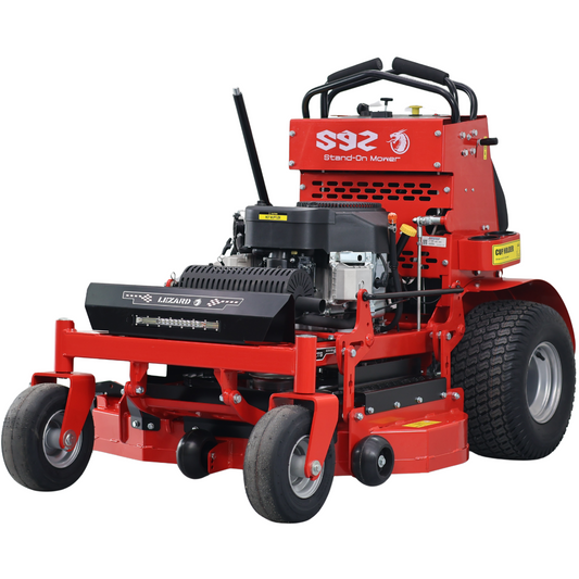 Tondeuse autoportée LEZARD S92 conducteur debout 24CV Loncin 92cm rayon de braquage zéro