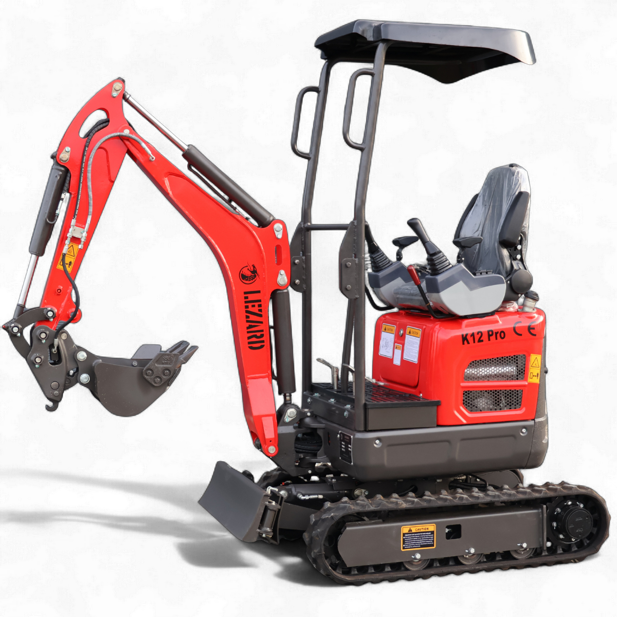 Koparka 1,2t LEZARD K12PRO rozsuwane gąsienice, ramie skrętne, 2 prędkości