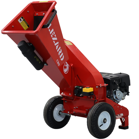 Broyeur de branches compact à essence LEZARD CB9 Loncin 9CV 70-90 mm + accessoires gratuits