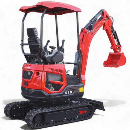 Koparka 1,8t LEZARD K18 KUBOTA rozsz. gąsienice, dwie prędkości, ramie skrętne