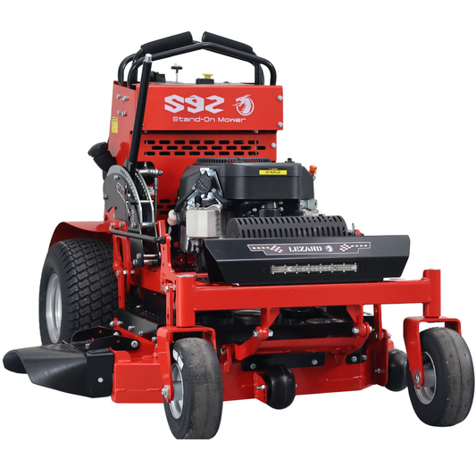 Tondeuse autoportée LEZARD S92 conducteur debout 24CV Loncin 92cm rayon de braquage zéro