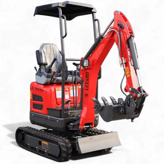 Koparka 1,2t LEZARD K12PRO rozsuwane gąsienice, ramie skrętne, 2 prędkości