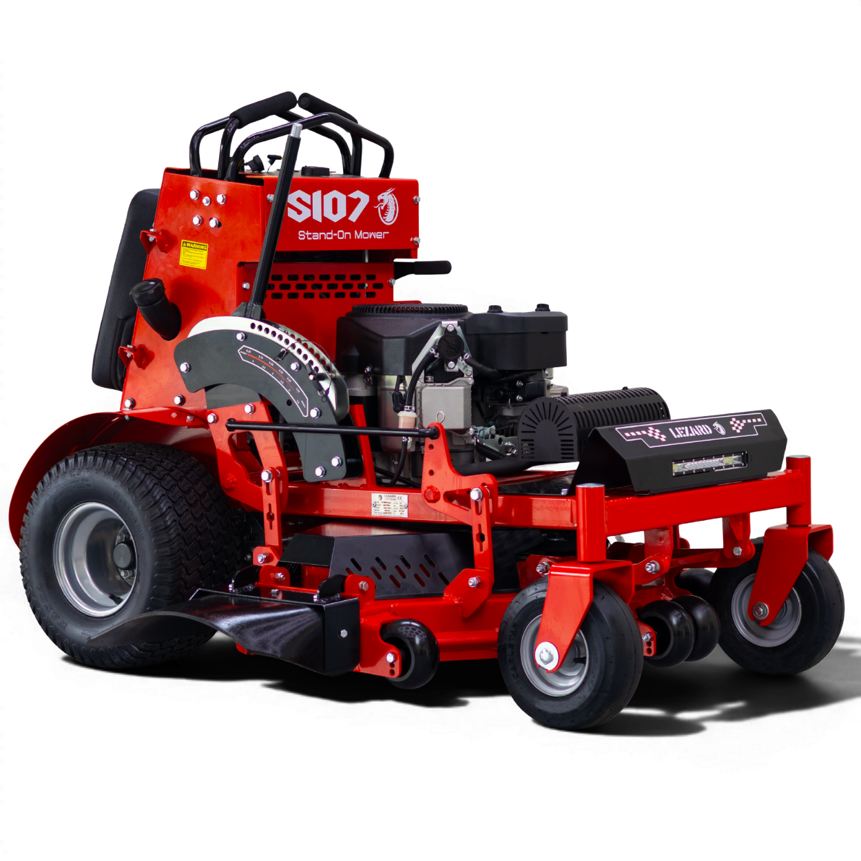 Kosiarka Stand on stojąca LEZARD S107 stojąca 24km Loncin 107cm zero turn zerowy promień skrętu