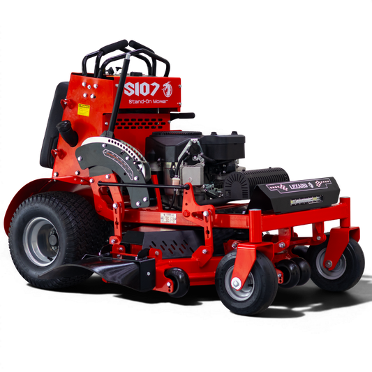 Kosiarka Stand on stojąca LEZARD S107 stojąca 24km Loncin 107cm zero turn zerowy promień skrętu