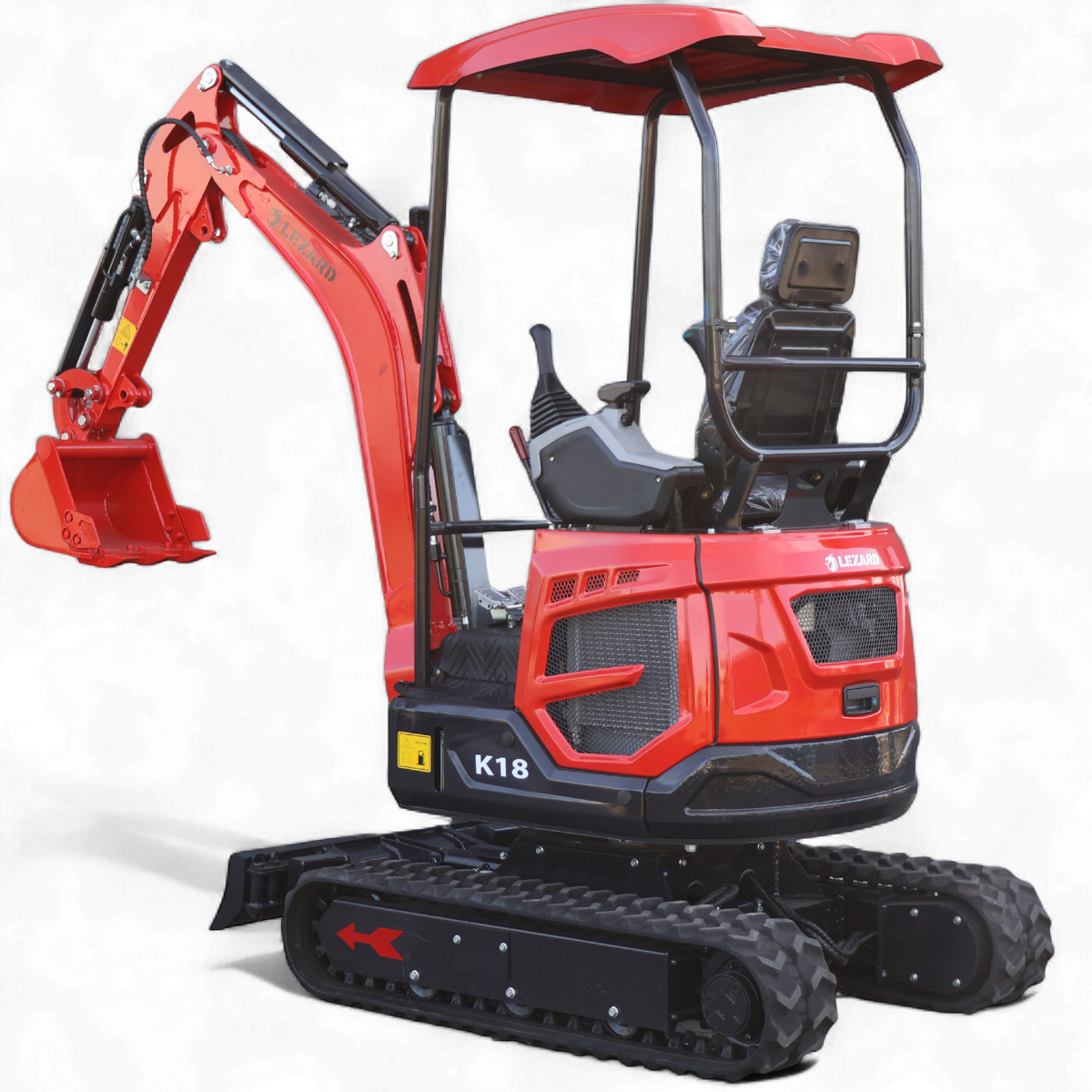 Koparka 1,8t LEZARD K18 KUBOTA rozsz. gąsienice, dwie prędkości, ramie skrętne