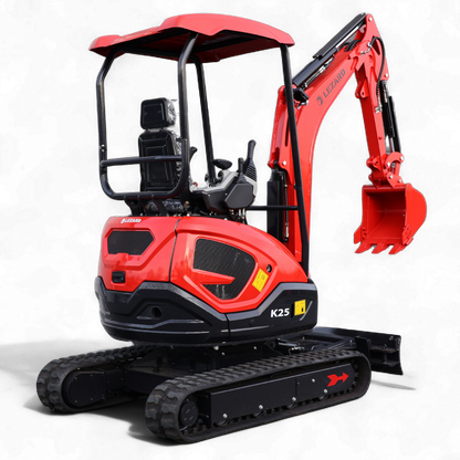 Koparka 2,5t LEZARD K25 KUBOTA dwie prędkości, rozsz. gąsienice, ramie skrętne