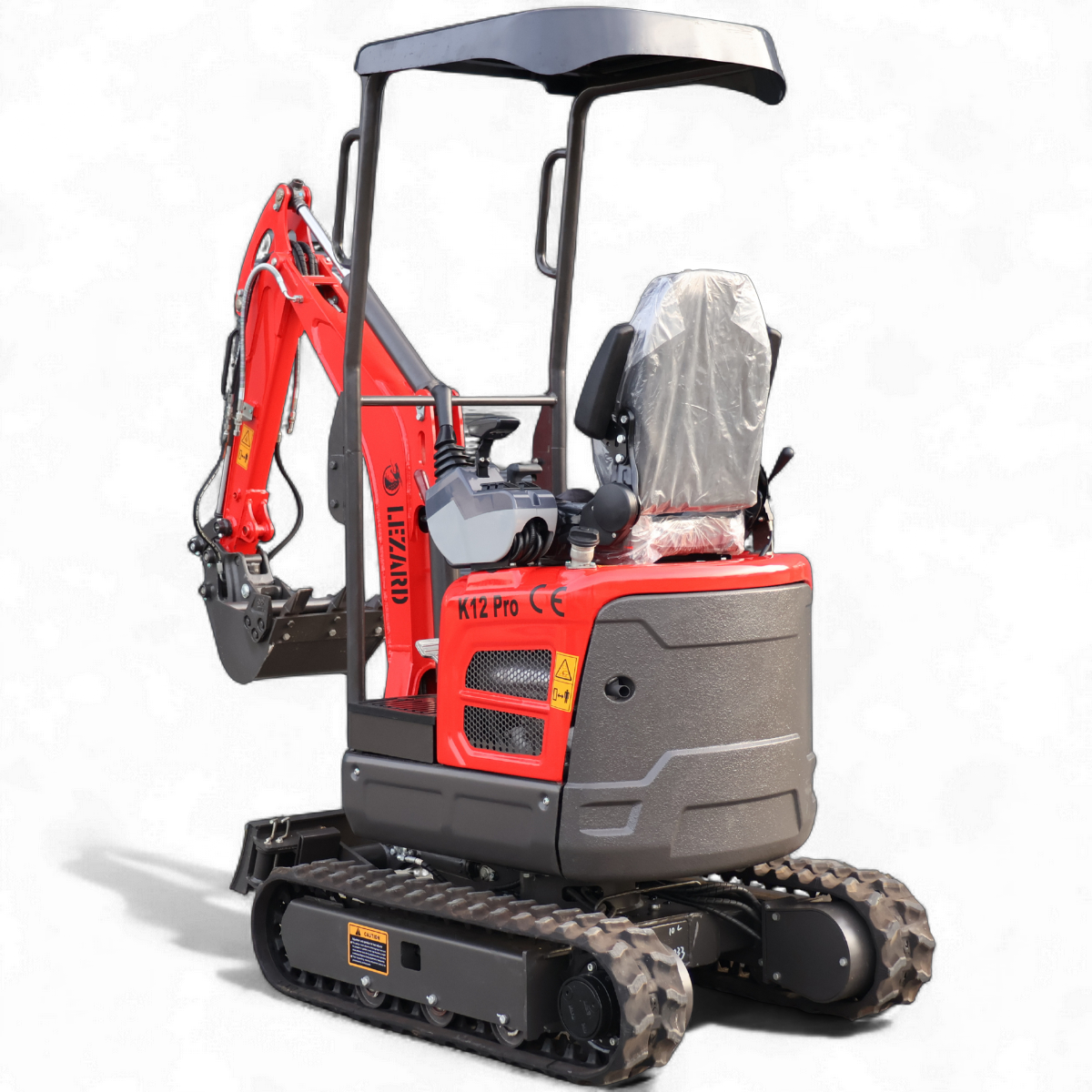 Koparka 1,2t LEZARD K12PRO rozsuwane gąsienice, ramie skrętne, 2 prędkości