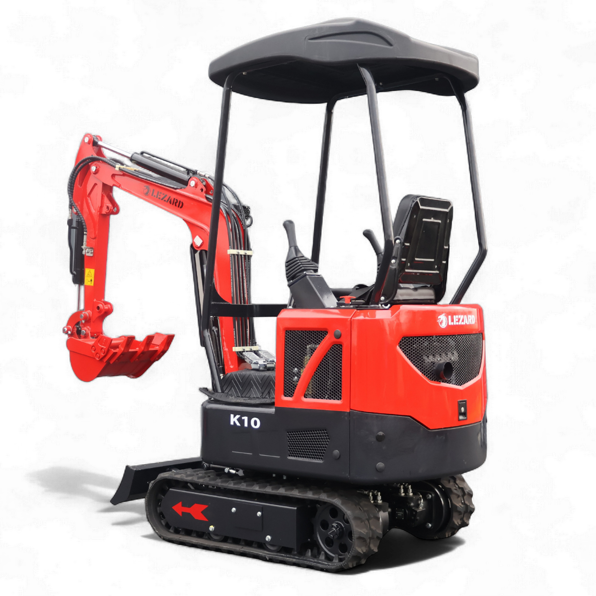 Koparka 1t LEZARD K10 joysticki, chłodnica oleju, ramię skrętne Diesel