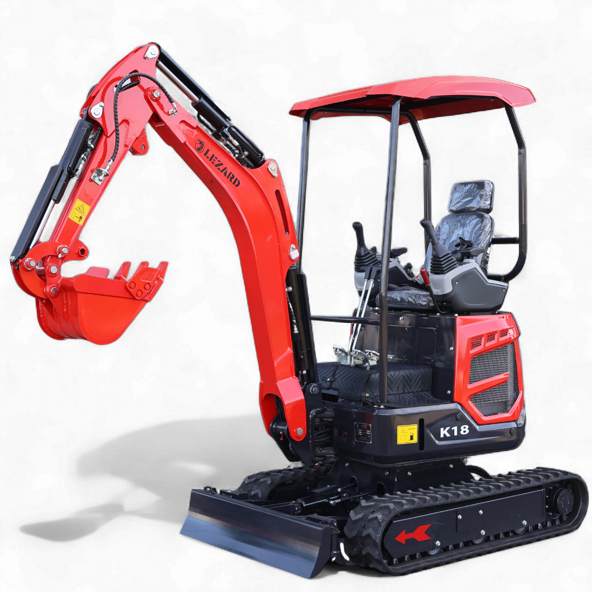 Koparka 1,8t LEZARD K18 KUBOTA rozsz. gąsienice, dwie prędkości, ramie skrętne