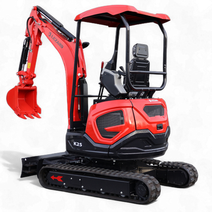 Koparka 2,5t LEZARD K25 KUBOTA dwie prędkości, rozsz. gąsienice, ramie skrętne