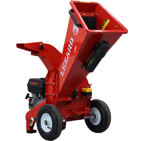Broyeur de branches compact à essence LEZARD CB9 Loncin 9CV 70-90 mm + accessoires gratuits