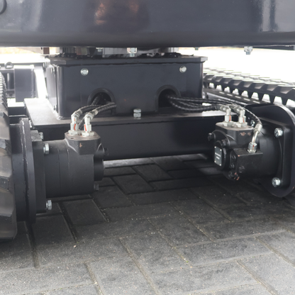 Koparka 1t LEZARD K10+hydrauliczny chwytak joysticki, chłodnica oleju, ramię skrętne, rozsuwane gąsienice Diesel